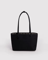 Medium Nylon Reversible Tote Black Mix