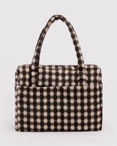 Cloud Carry-On Blurred Gingham Brown