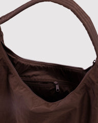 Nylon Shoulder Bag Coffee