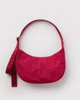 Medium Nylon Crescent Bag Cherry