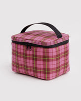 Puffy Lunch Bag Azalea Pink Tartan