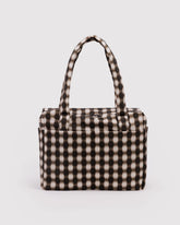 Small Cloud Carry-On Blurred Gingham Brown