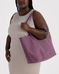 Large Nylon Reversible Tote Wild Plum Mix
