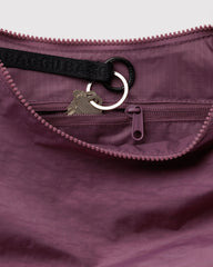 Medium Nylon Crescent Bag Wild Plum