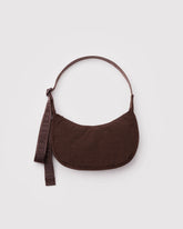 Small Nylon Crescent Bag Coffee