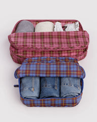 Large Packing Cube Set Check Mix