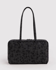 Medium Nylon Bowler Bag Charcoal Ditsy Floral