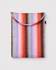 Puffy Laptop Sleeve 13"/14" Gradient Stripe Poppy & Lilac