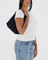 Mini Nylon Shoulder Bag Black