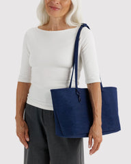 Medium Nylon Reversible Tote Navy Mix