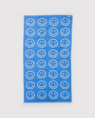 Bath Towel Sky Blue Happy