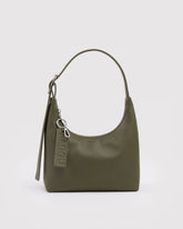 Mini Recycled Leather Shoulder Bag Loden