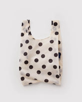 Baby Baggu Cream and Black Polka Dot