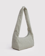Nylon Meringue Bag Sage Stripe