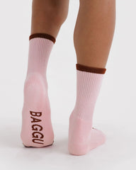 Ribbed Sock Blush Mix