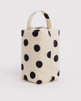 Dopp Kit Cream and Black Polka Dot