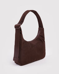 Mini Nylon Shoulder Bag Coffee