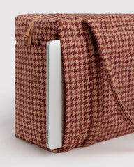 Small Cloud Carry-On Tan Houndstooth