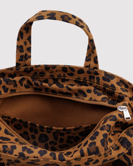 Horizontal Zip Duck Bag Leopard