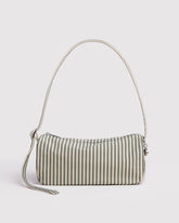 Nylon Loaf Bag Sage Stripe