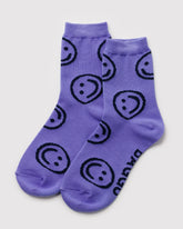 Crew Sock Lavender Happy