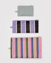 Flat Pouch Set Candy Shop Stripes