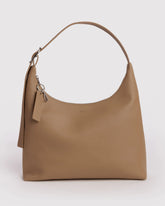 Recycled Leather Shoulder Bag Dune
