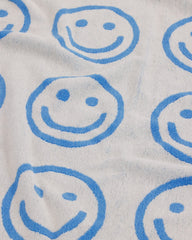 Bath Towel Sky Blue Happy