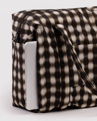 Cloud Carry-On Blurred Gingham Brown