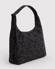 Nylon Shoulder Bag Charcoal Ditsy Floral