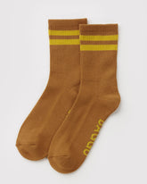 Ribbed Sock Toffee Stripe