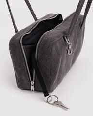 Denim Bowler Bag Washed Black Denim