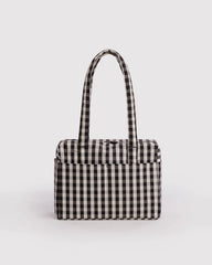 Everyday Cloud Bag Black And Cream Gingham