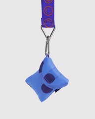 Puffy Earbuds Case Blue Polka Dot