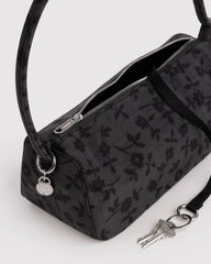 Nylon Loaf Bag Charcoal Ditsy Floral