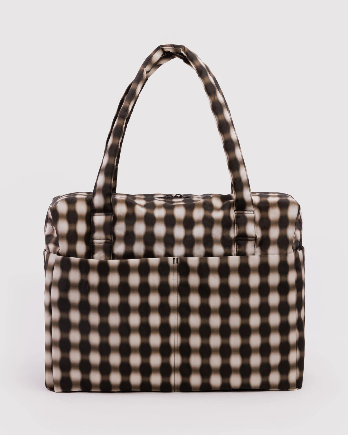 Cloud Carry-On Blurred Gingham Brown