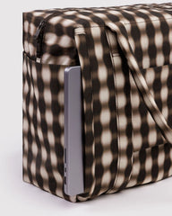Small Cloud Carry-On Blurred Gingham Brown