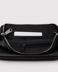 Recycled Leather Pochette Black