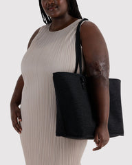 Large Nylon Reversible Tote Leopard Mix