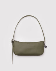 Recycled Leather Pochette Loden