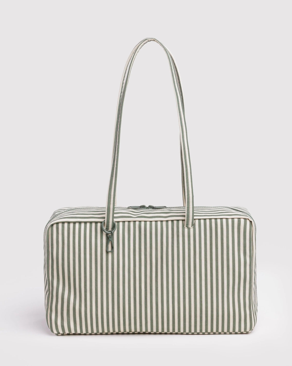 Medium Nylon Bowler Bag Sage Stripe