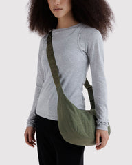Medium Nylon Crescent Bag Caper