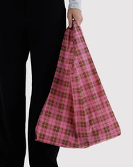 Standard Baggu Azalea Pink Tartan