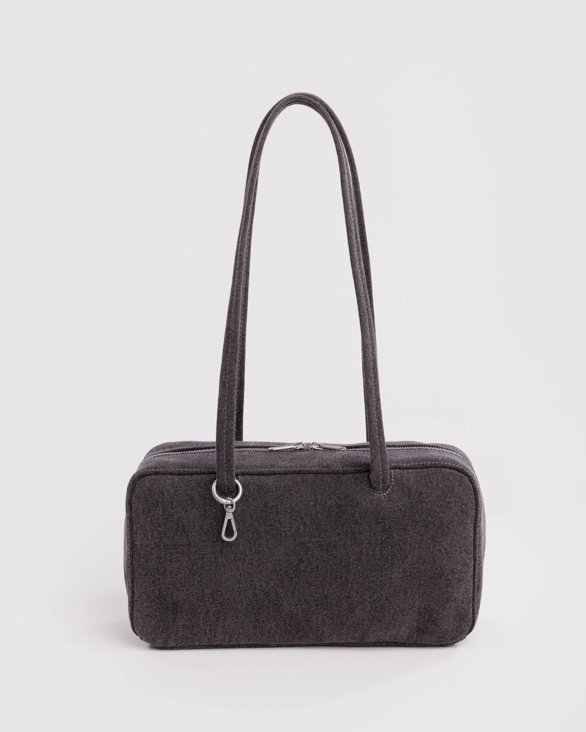 Denim Bowler Bag Washed Black Denim
