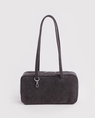 Denim Bowler Bag Washed Black Denim