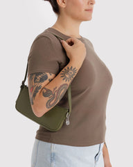 Recycled Leather Pochette Loden