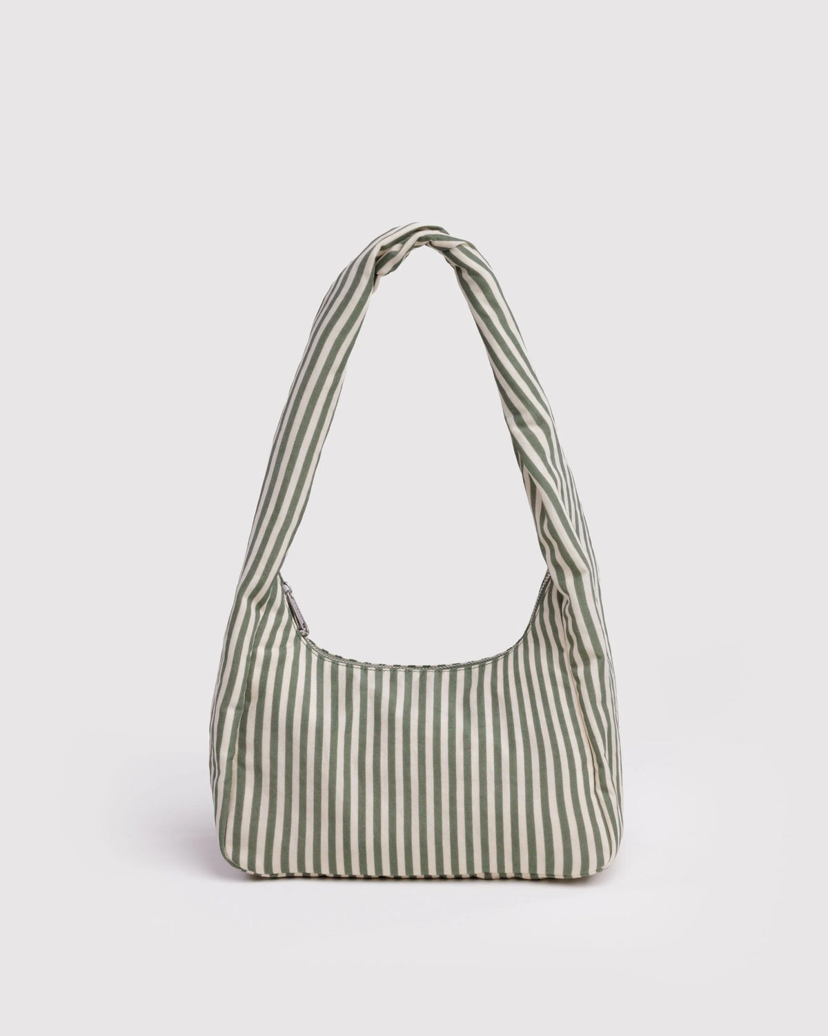 Small Nylon Meringue Bag Sage Stripe