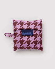 Baby Baggu Pink Houndstooth