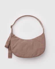 Medium Nylon Crescent Bag Toasted Almond