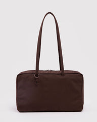 Medium Nylon Bowler Bag Coffee